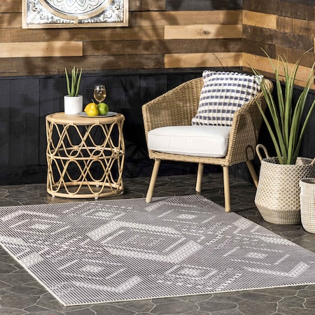 Nuloom Carlita Tribal Machine Washable Indoor/Outdoor Area Rug 5ft x 8ft BIFR13A-508